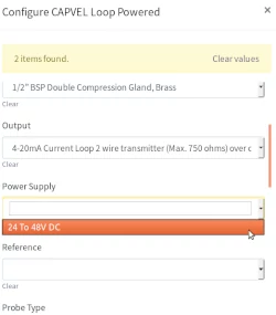 Configure fill